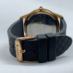 Liz Claiborne  43mm rose gold case dial Women WATCH Gray Bezel Silicone Band runs Photo 3