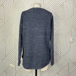 Vince Textured Terry Raglan Side Zipper Sweatshirt Heather Black Gray Size XS Photo 9