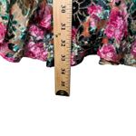 HEMANT & NANDITA One Shoulder Floral Metallic Ruffle Mini Dress XL FLAWED Pink Photo 10