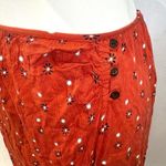 Patrons of Peace rust all over print faux wrap midi skirt size medium Photo 2
