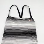 Nike Active Performance Workout Tank Top Black & White Stripes Size Small Photo 1
