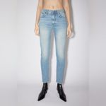 Acne Studios NWT Melk Jeans Size 26 Indigo Blue Straight Leg Tapered Raw Denim Photo 3