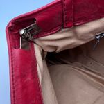 B Young 80s Red Leather Crossbody Bag Handmade Colombia Genuine Photo 6