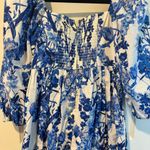 Cara Cara Sip Sip Jessica Blue Floral Dress | Small Photo 4