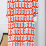 J. McLaughlin  Emer Shift Dress Geometric Printed Lyford Jersey Womens‎ Size S Photo 0