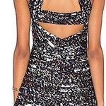 Parker Zulma Halter Mini Dress Mesh Cut Outs Confetti Pattern Multi Abstract szL Photo 1