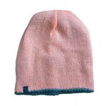 Zumiez Knit Beanie Reversible Hat Gray Grey Pastel Orange Lace Slouchy Photo 3
