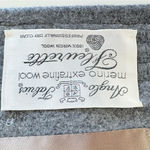 Fleurette Merino Extrafine Wool Gray Long Coat Pockety Made USA Women’s Size 12 Photo 5