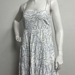 Abercrombie & Fitch Women's Tie Strap Linen-Blend Mini Small Dress Tiered Y2K Photo 3