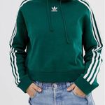 Adidas Orginals Cropped Green Hoodie Photo 0