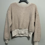 American Eagle Outfitters Cream Sherpa Pullover Photo 0