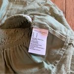 American Eagle AE Long-Sleeve Smocked Babydoll Top Green Photo 8