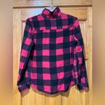 Cotton Express Women’s Red and Black Plaid Flannel Button Down Shirt Photo 1