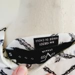 Versace  19.69 italia lattice print blouse size sma Photo 4