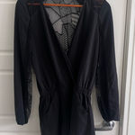 Parker Black Lace Short Romper Photo 0