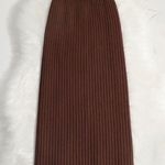 NEW Brown Ribbed Sweater Pencil Knit High Waist Winter Midi Skirts M Size M Photo 1