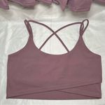Purple matching crop top & pleated athletic tennis golf skirt workout set sz M Size M Photo 2