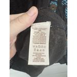 Free People Medallion Bohemian Blouse Women M Black Retro Floral Relaxed Retro Photo 4