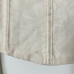 For Love & Lemons Janet Crop Corset Top Ivory White Puff Sleeve Square Neck XS Photo 4