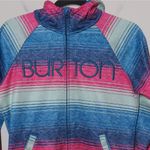 Burton  Columbo WB Peak Hoodie Full Zip Jacket Multicolor Spellout - Size Medium Photo 1
