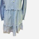 J. Crew Striped mini blue and white l dress with ruffle trim size 8 Photo 6