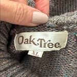 Vintage 80s/90s Oak Tree Taupe Confetti Knit Button Turtleneck Sweater Size XL Photo 4