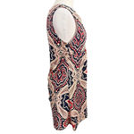 Reborn Sleeveless Dress Size L Blue Red Patterned Size L Photo 4