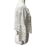 Soft Surroundings White Chevron open Knit Cardigan Sweater – Size M Photo 3