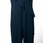 Connected Apparel Asymmetric Ruffle Sleeveless Jumpsuit Photo 0