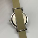 American Eagle women’s watch 23mm silver tone dial white leather band running Photo 5