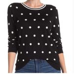 J.Crew black label black white polka dots crewneck sweater cotton Medium Photo 0
