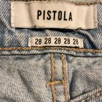 Pistola  Light Wash Distressed Denim Shorty Shorts Size 28 Casual Beach Vacation Photo 3