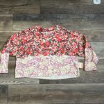 FP Movement Free People Inspire Printed Layer Faded Poppy Red XS NWT Photo 8