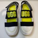UGG  Slingback Runner Sneaker Sandal White Black & Yellow Size 6 Photo 2