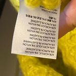 Anthropologie yellow Lime Bia Mock Neck Tunic Sweater Alpaca blend Texture Knit Photo 6