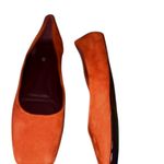 Franco Sarto NEW Sarto by Flexa Amaya Ballet Suede Square Toe Flats Burnt Orange Photo 3