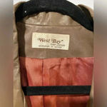 VTG West Bay Women’s Brown 100% Top Grain Leather Blazer Jacket Button Size 10 Photo 2