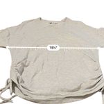 Athleta Lombard Gray Ruched 3/4 Sleeve Crewneck Sweater Sweatshirt Sz S Photo 8