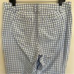 Talbots Perfect Crop Gingham Plaid Pant Sunrise White & Blue Women’s Size 12 P Photo 13