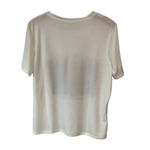 Mujiu T Shirt Women's 2XL White Bach Graphic Print Lace Detail Crew Neck NEW Size 2X Photo 10