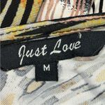 Just Love Vintage  Y2K Animal Print Smocked Midi Sundress Boho Medium Photo 9