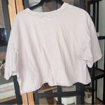 FP Movement Inspire logo tee blush raglan oyster oversized cropped short sleeve Pink Size XS Photo 6