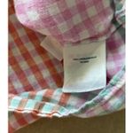 Lands' End Top Womens XL Pastel Plaid Linen Casual Preppy Coastal Career Photo 5