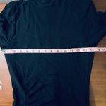 ZARA  Women's Black Mock Neck Long Sleeve Ruched Slit‎ Midi Dress Size S Photo 5