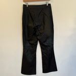 Free People  Vegan Leather Pants sz 10 Black Leather Boot Cut Pants Photo 4