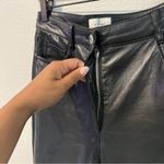 Wilfred The Melina Pant High Waist Vegan Leather Black Soft Sheen straight Leg 2 Photo 4