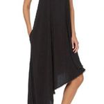 Red Carter Black One Shoulder Maxi Cover Up Dress S Photo 0