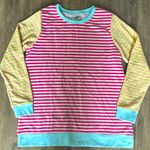 Lands' End Land’s End Serious Sweats Striped Sweatshirt Photo 0