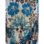 Le Mieux Top Womens S Floral Sequin Glitter V Neck 3/4 Sleeve Cotton Blend NEW Photo 5