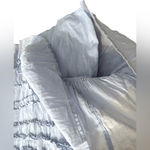 Free People  Light Baby Blue v-neck ruffle bow tiered tunic dress Photo 7